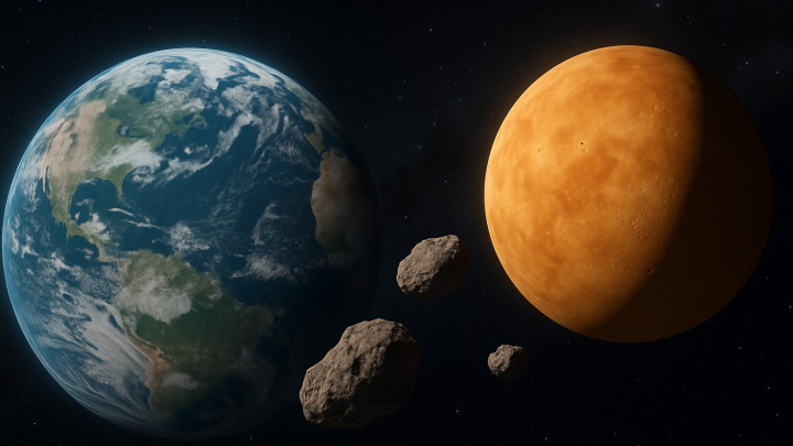 Asteroidy kolem Venuše by mohly ohrozit naši planetu