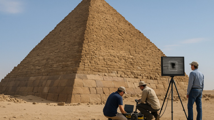 Gíza ještě neřekla poslední slovo: nové skeny naznačují tajný vstup do pyramidy