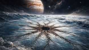 Pavouci na Jupiteru? Vědci rozluštili záhadu na Jupiterově ledovém měsíci