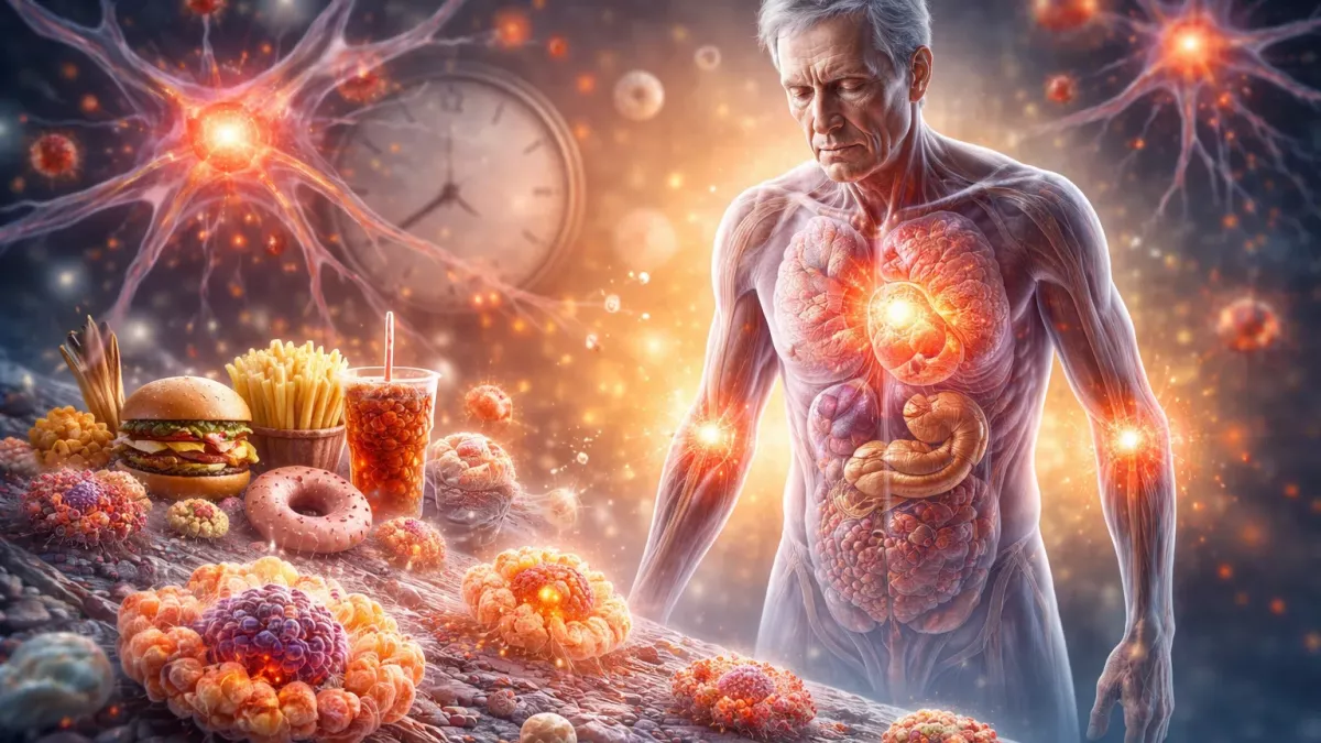 Tichý zánět, který nás stárne: věda potvrzuje, že chronický zánět urychluje biologické stárnutí