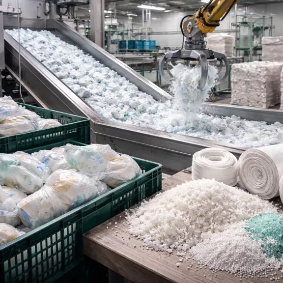 Recyklace použitých plen: Japonsko našlo způsob, jak proměnit odpad v nové suroviny
