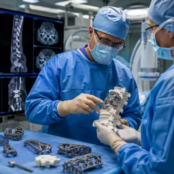 Titanový obratel vytisknutý na míru pacienta: Jak 3D tisk řeší jeden z nejtěžších problémů páteřní chirurgie