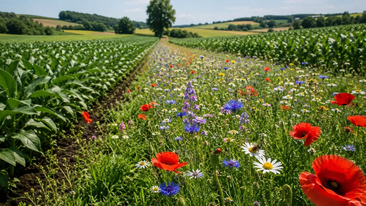 Švýcarští farmáři zasadili mezi obilí květiny a škůdci ustoupili o polovinu