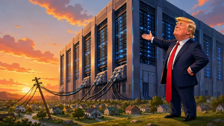 Nechcete mít na zahradě datové centrum? Jste hlupáci, vzkazuje Američanům Trump