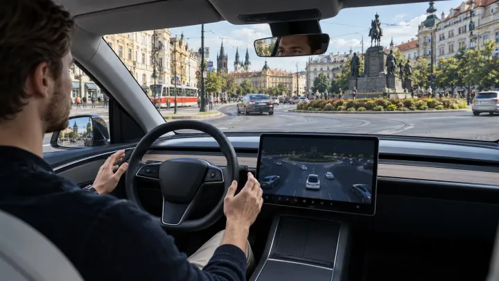 Tesla spustila v Česku samořízení. Co přesně FSD Supervised umí, a co ne