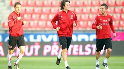 Rosický už při tréninku reprezentace zvládl větší zátěž