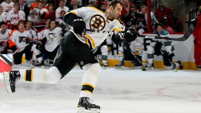 Slovák Chára při Utkání hvězd NHL vylepšil svůj rekord v tvrdosti střely