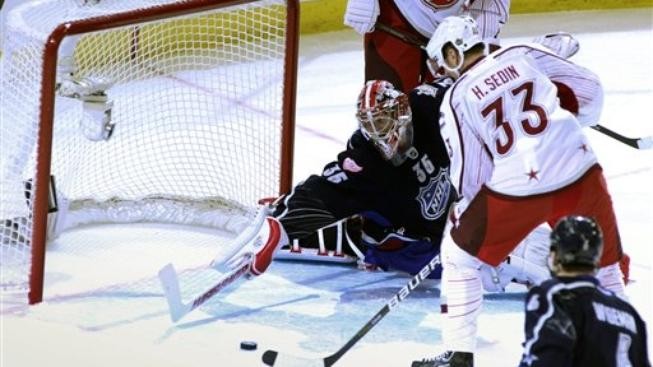 Chárův tým zdolal v Utkání hvězd NHL Alfredssonův výběr 12:9