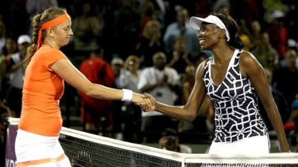 Tenistka Kvitová prohrála v Miami s Venus Williamsovou 