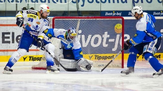Hokejisté Komety otočili první semifinále a vyhráli v Plzni 4:3