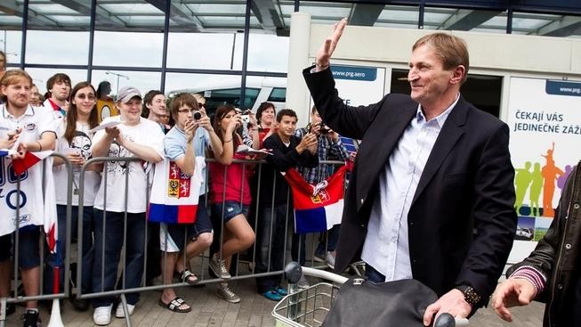 Češi se vrátili z MS, oslavám prý velel Hadamczik