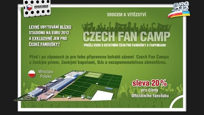 Český fanclub připravil pro příznivce ubytování v kempu