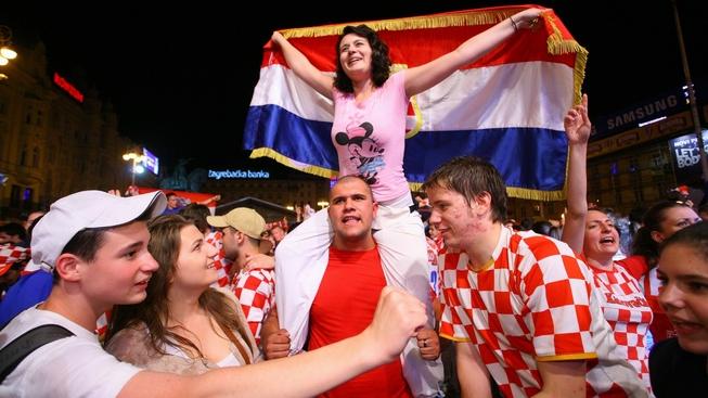 Fanoušci Chorvatska se poprali s policií