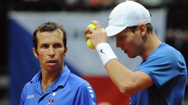 Berdych se Štěpánkem vypadli z turnaje ve čtyřhře