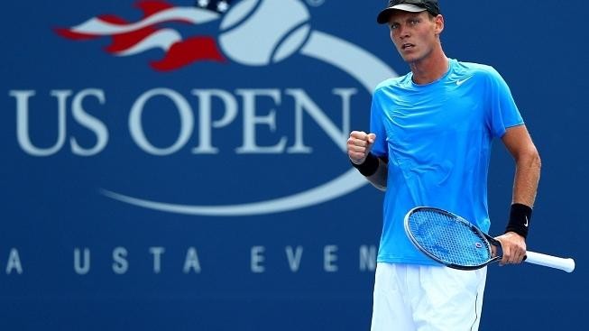 Berdych si pochvaloval servis. Pomohl jsem si větrem, řekl