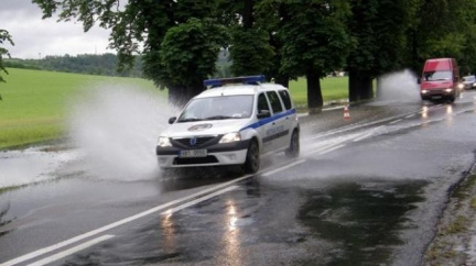Přívalové deště trápí Vysočinu: Oslava dosáhla druhého stupně povodňové aktivity