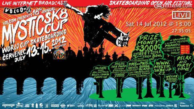 Přímý přenos MYSTIC SK8 CUPU 2012 zde!
