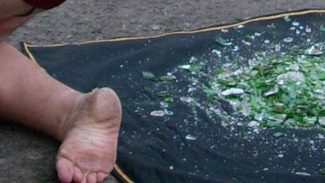 Fakír vyšel v botách plných střepů na vrch Křemešník 