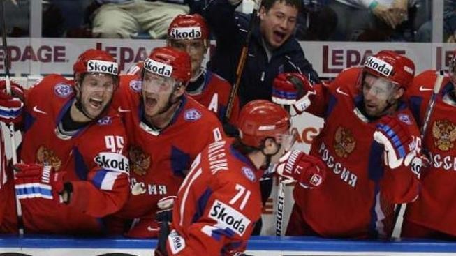 Hokejisté Ruska porazili Kazachstán 4:1 a jsou v osmifinále