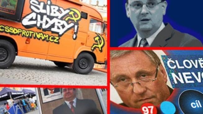 Negativní kampaně přibývají. Libují si v nich ale jen ČSSD a ODS