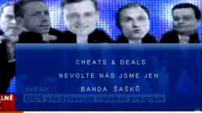 ODS se na svých stránkách označila za bandu šašků