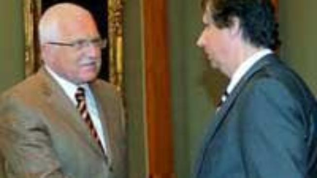 Klaus se sejde s Fisherem kvůli summitu EU