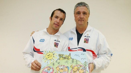 Vlak štěstí a naděje letos upoutal i zájem českého daviscupového týmu
