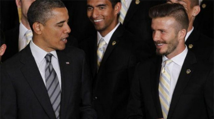 Stárneme, Davide! Obama si utahoval z Beckhama
