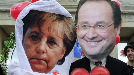 Berlín potvrzuje schůzku Merkelové a Hollandea