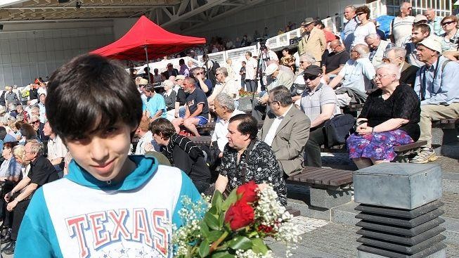 Stovky příznivců KSČM přišly slavit 1. máj na pražské Výstaviště