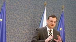 Premiér Petr Nečas vyzval v Londýně k posílení evropského vývozu