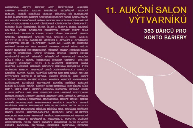 Jedenáctý aukční salon výtvarníků pro Konto BARIÉRY