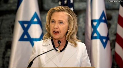 Clintonová chce, aby se Izrael vrátil k mírovým rozhovorům