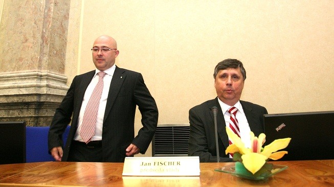 Barták (vlevo) s Fischerem