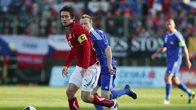 Kapitán fotbalové reprezentace Rosický má syna Tomáše