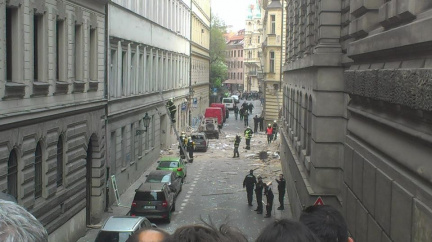 Škody na vybuchlé budově jsou předběžně 10 milionů, oznámila pojišťovna