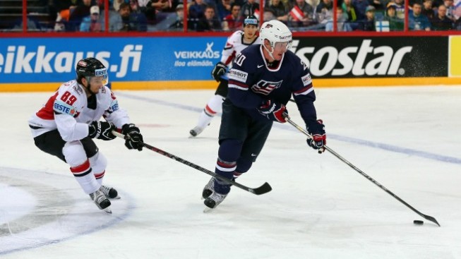 Hokejisté USA i přes dvoubrankové manko porazili Rakousko 5:3