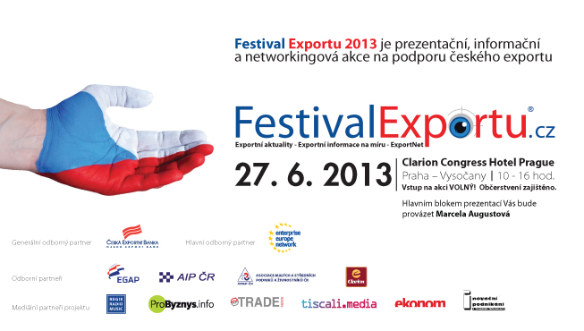 Plánujete export? Navštivte Festival Exportu CZ
