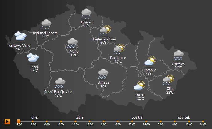 Meteoskop.cz přináší přesnou předpověď počasí pro vaše město