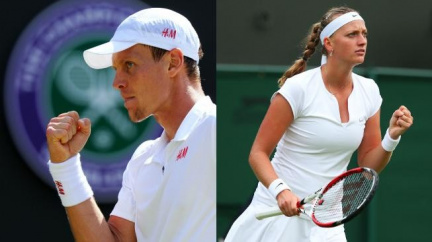 Berdych a Kvitová postoupili ve Wimbledonu do čtvrtfinále