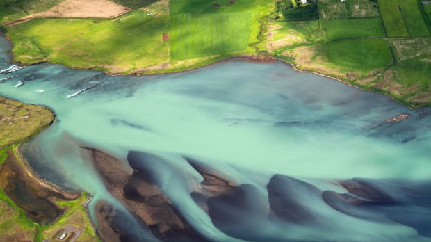 Vyhlídkový let nad jedinečným Islandem