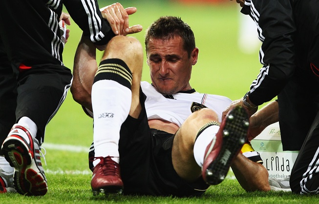 Klose si vykloubil rameno