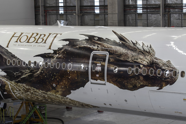Novozélandské aerolinky ozdobil drak z Hobita