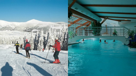 Ze sjezdovky do bazénu. Lyže a plavky s sebou!