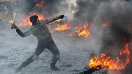 Aktualizováno: V budově kyjevské odborové centrály vybuchla nálož