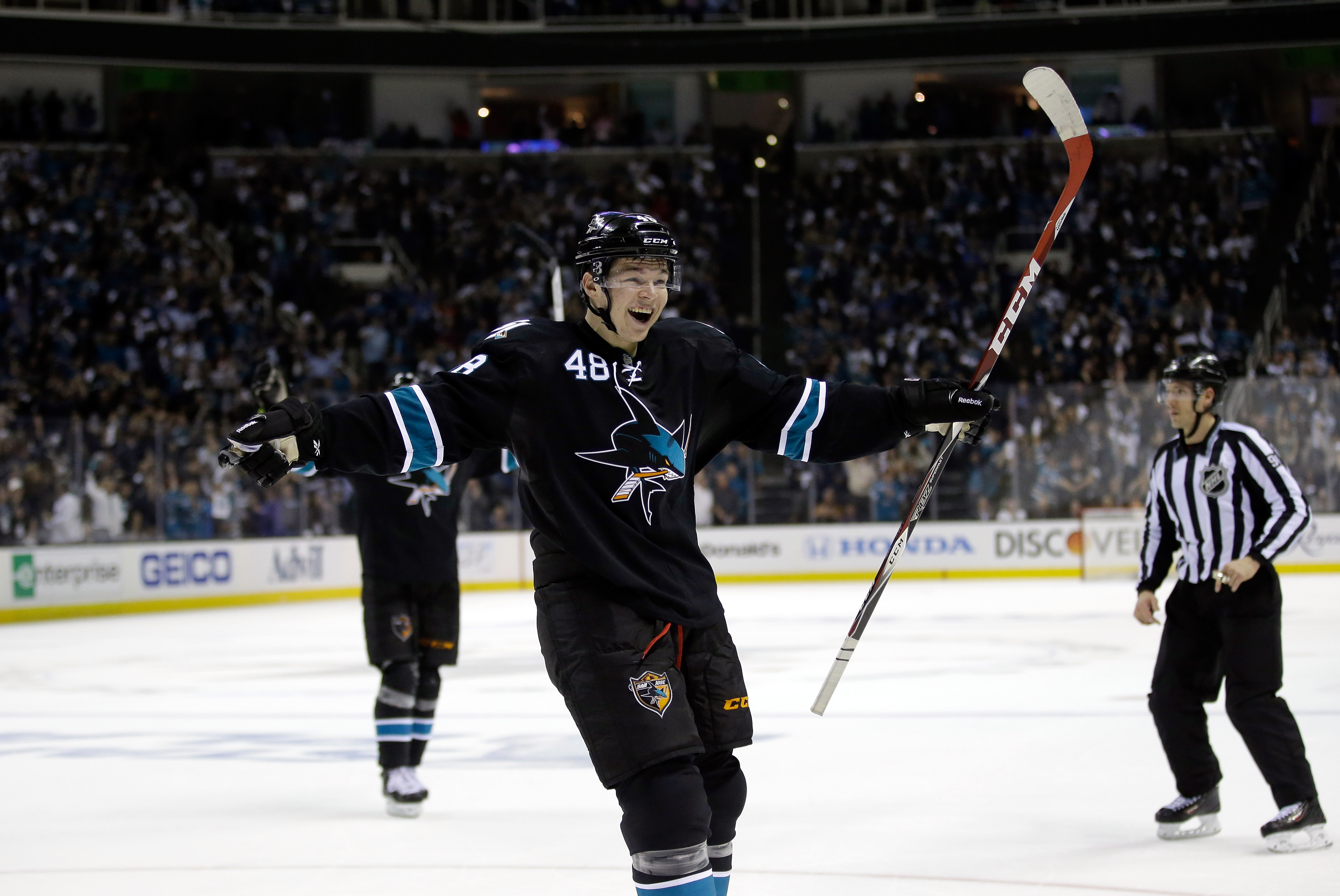 Hertl vstřelil ve svém prvním zápase v play off NHL branku