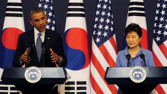 KLDR označila jihokorejskou prezidentku za 'prostitutku Baracka Obamy'