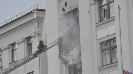 Aktualizováno: Ve štábu luhanských povstalců vybuchla letecká puma