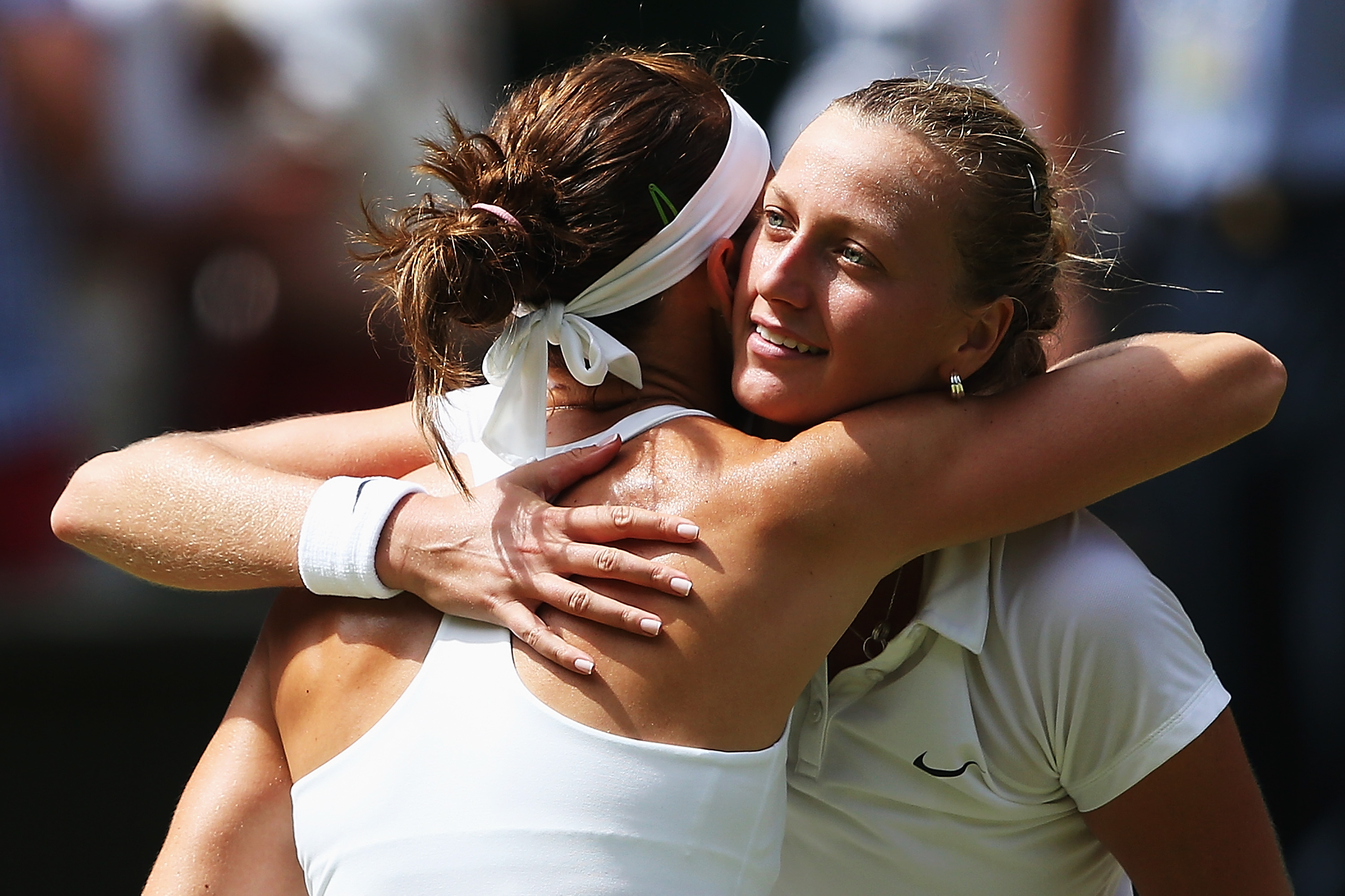 Lucka tu hrála nejlepší tenis v životě, litovala Kvitová poraženou kamarádku