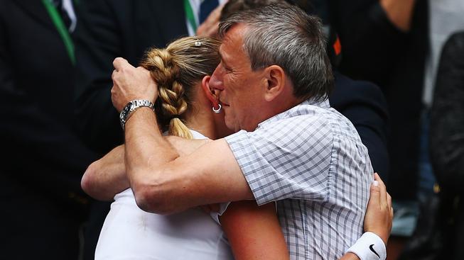 Petra Kvitová, Wimbledon 2014, finále, táta